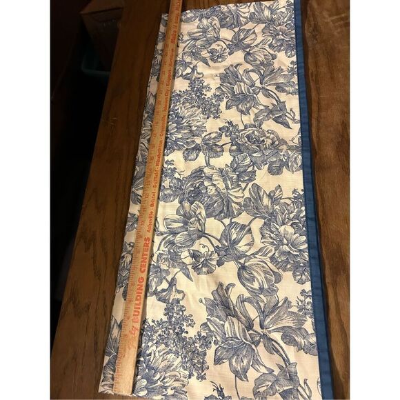 Waverly valance Blue Flowers rn#105021 replacement 60"x12.5" - Picture 2 of 5